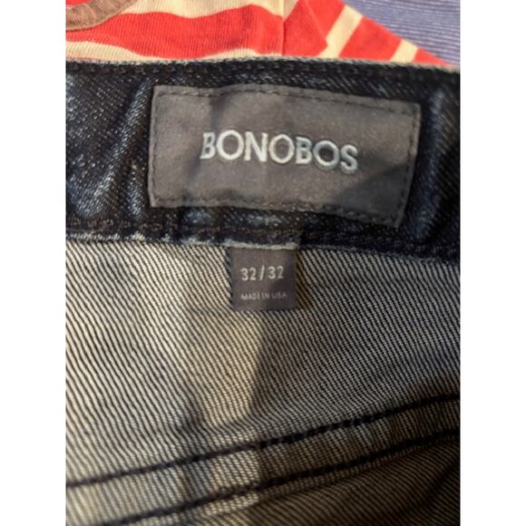 Bonobos Jeans Denim Mens Size 32X32 Straight Dark Wash Stretch Casual - Picture 6 of 7